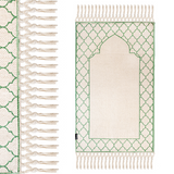 Khamsa Comfort Muslim Prayer Mat Adult Size - Akhdar Green - Laadlee