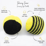 Yellow Doodle Sensory Soft Balls - Shiny Star - Laadlee
