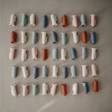 Mushie Finger Toothbrush Blush/Shifting Sand - Laadlee