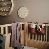 Mushie Knitted Baby Blanket Honeycomb Desert Rose - Laadlee