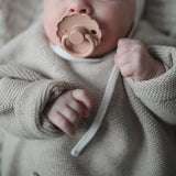 Frigg Daisy Silicone Baby Pacifier 6M - 18M, 2Pack, Lily Pad/Rose Gold - Size 2 - Laadlee