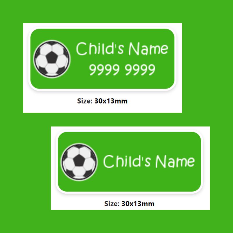 My Nametags Stickers - Football (Pack of 56) - Laadlee