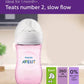 Philips Avent Natural Baby Feeding Bottle 260ml  Pink - Laadlee