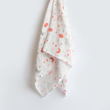 Yellow Doodle Organic Luxury Swaddle - Magical Rainbows - Laadlee