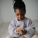 Mushie Flower Bracelet Teether 3-Pack Clay/Dried Thyme/Sunshine - Laadlee