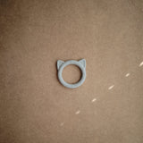 Mushie Teether Cat Stone - Laadlee