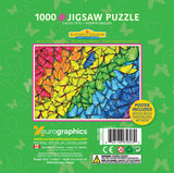 EuroGraphics Butterfly Rainbow 1000 Piece Puzzle In A Collectible Tin - Laadlee