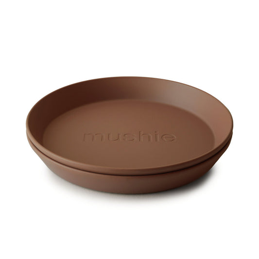 Mushie Dinner Plate Round Caramel (Set of 2) - Laadlee