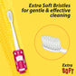 DentoShine Zippy Sticky Extra Soft Toothbrush - Pack of 4 - Laadlee