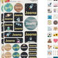 My Nametags Maxistickers - Space (Pack of 21) - Laadlee