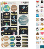 My Nametags Maxistickers - Space (Pack of 21) - Laadlee