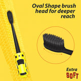 DentoShine Zippy Sticky Extra Soft Toothbrush - Pack of 4 - Laadlee