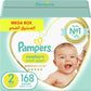 Pampers Premium Care Newborn Taped Diapers, Size 2, 3-8kg, Unique Softest Absorption for Ultimate Skin Protection, 168 Count - Laadlee