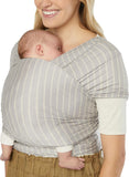 Ergobaby Aura Baby Wrap Sustainable Knit - Grey Stripes - Laadlee