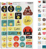 My Nametags Maxistickers - Fun Emoji (Pack of 21) - Laadlee