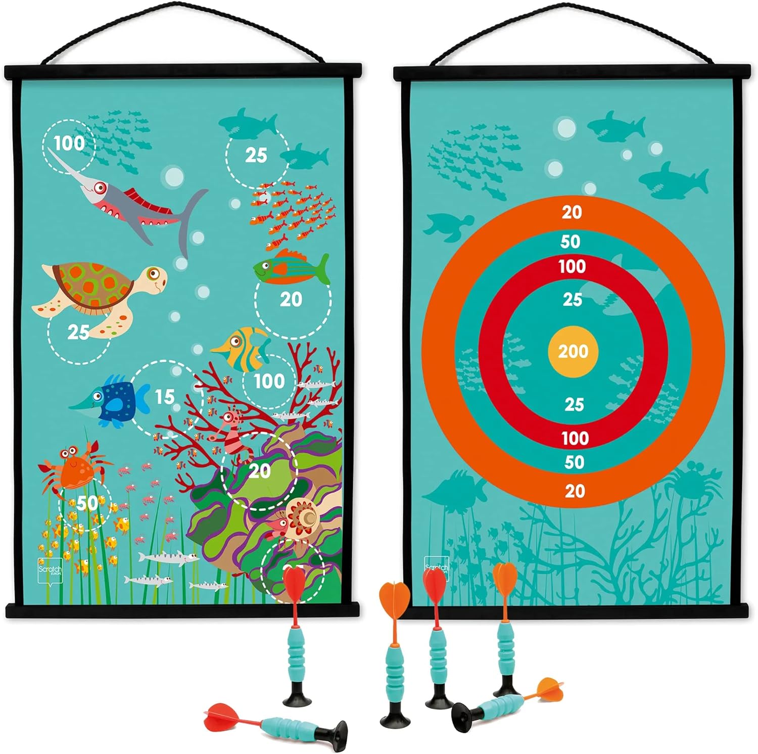 Scratch Europe Start To Dart Coral Reef - Laadlee