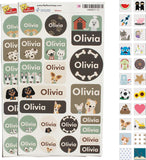 My Nametags Maxistickers - Dog (Pack of 21) - Laadlee