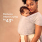 Ergobaby Aura Baby Wrap Sustainable Knit - Grey Stripes - Laadlee