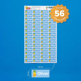 My Nametags Stickers - Cat (Pack of 56) - Laadlee