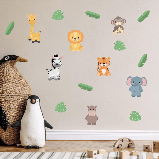 My Nametags Wall Stickers - Exotic Animals - Laadlee