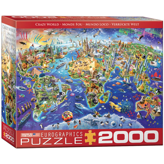 EuroGraphics Crazy World 2000 Pieces Puzzle - Laadlee
