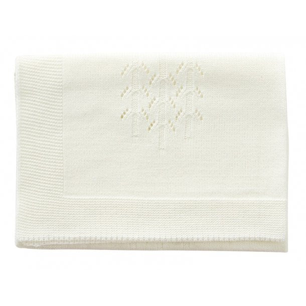 ByAstrup Knitted Doll Blanket - Cream - Laadlee