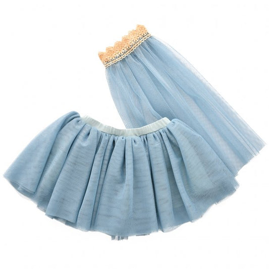 ByAstrup Doll Tulle Skirt with Veil - Petrol - Laadlee