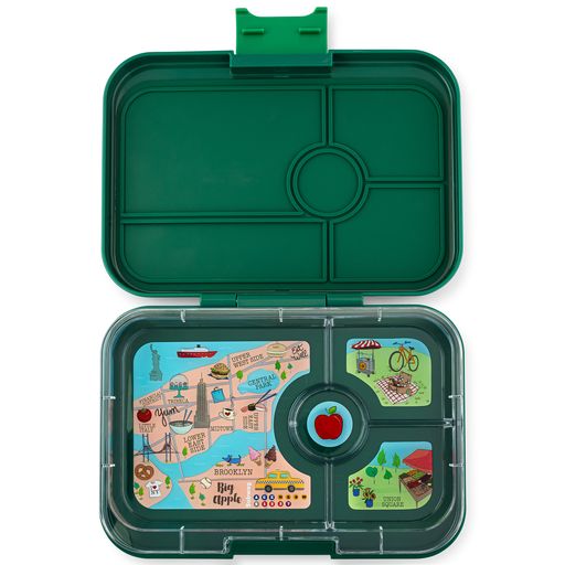 Yumbox Tapas 4 Compartment Jungle Lunch Box - Greenwich - Laadlee