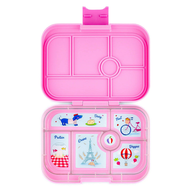 Yumbox Original 6 Compartment Paris Lunch Box - Fifi Pink - Laadlee