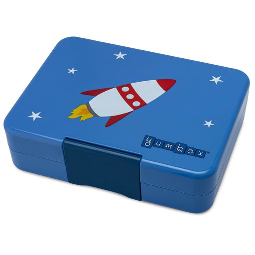 Yumbox Rocket with Starts Snack Box - True Blue - Laadlee