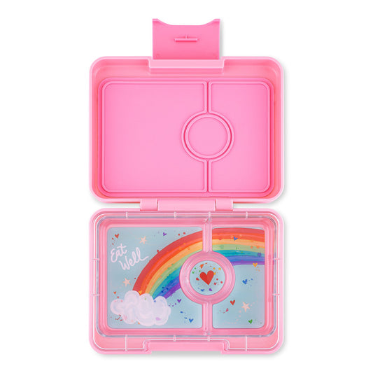 Yumbox 3 Compartment Rainbow Lunch Box - Fifi Pink - Laadlee