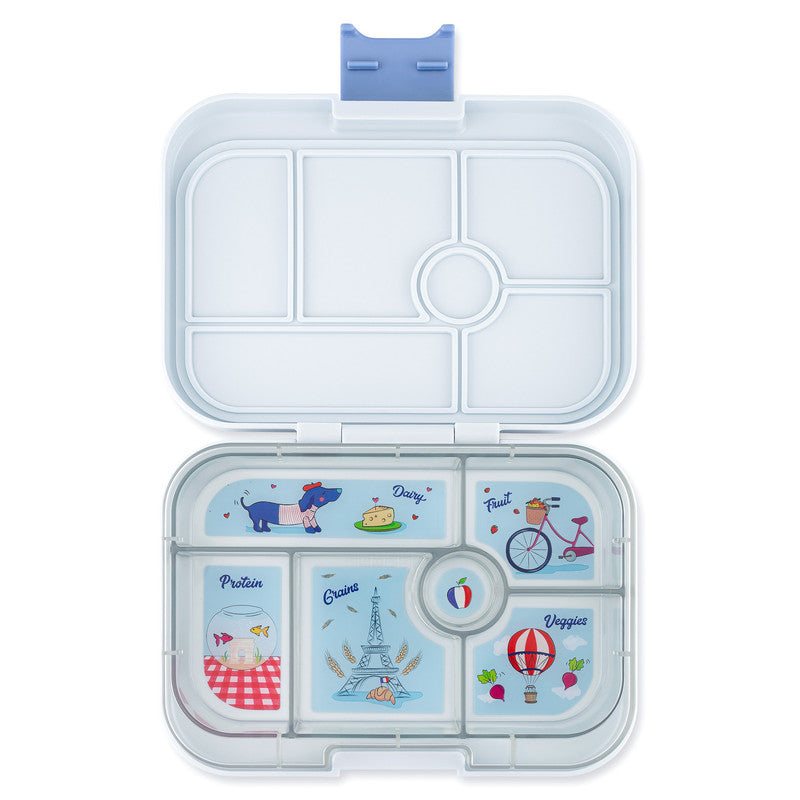 Yumbox Original 6 Compatment Paris Lunch Box - Hazy Gray - Laadlee