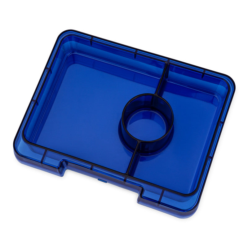 Yumbox 3 Compartment Monte Carlo Navy Lunch Box - Clear Blue - Laadlee