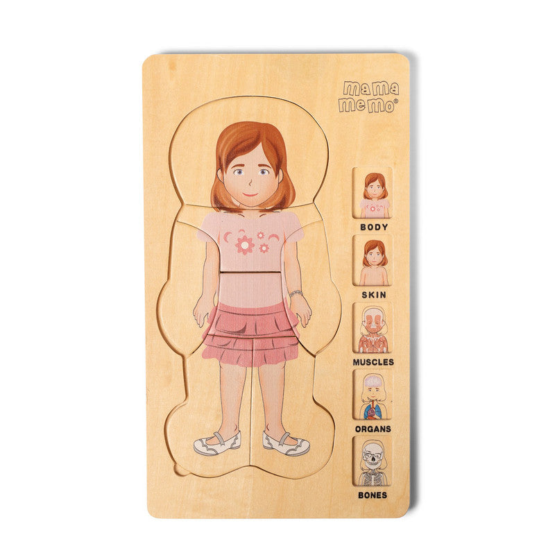 MamaMemo My Body Puzzle - Girl - Laadlee