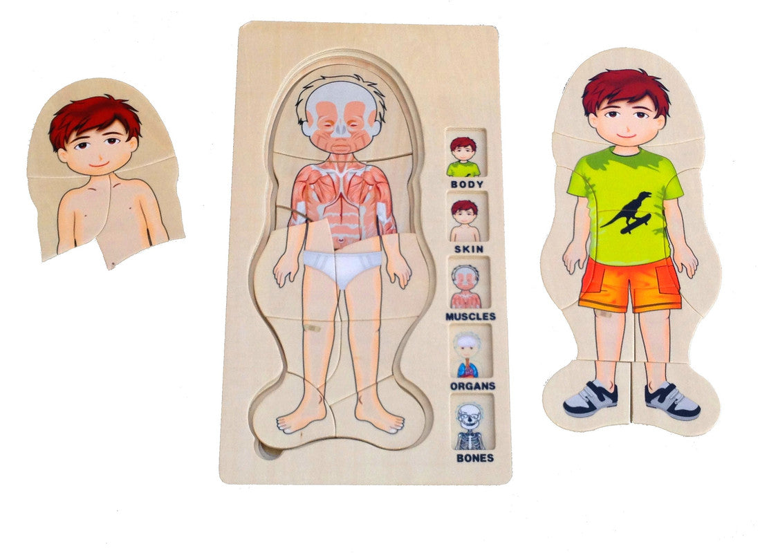 MamaMemo 5 Layer Puzzles - Boy - Laadlee