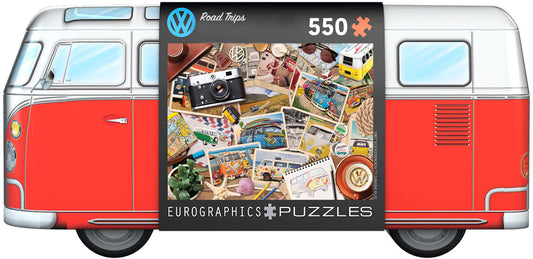 EuroGraphics VW - Road Trips 550 Piece Puzzle In A Collectible Tin - Laadlee