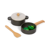 MamaMemo Pot and Pan Set - Black - Laadlee