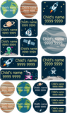 My Nametags Maxistickers - Space (Pack of 21) - Laadlee