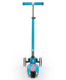 Micro Maxi Deluxe Scooter with LED - Aqua - Laadlee