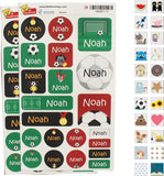 My Nametags Maxistickers - Football (Pack of 21) - Laadlee