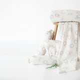 Yellow Doodle Organic Bedding Gift Basket - Circle Of Love - Laadlee