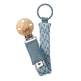 BIBS Pacifier Clip - Petrol / Baby Blue - Laadlee