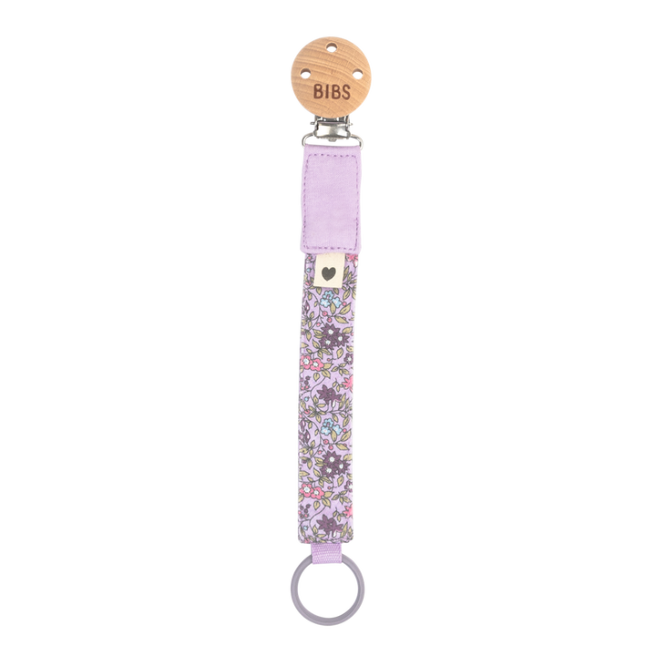 BIBS x LIBERTY Pacifier Clip - Camomile Lawn / Violet Sky - Laadlee