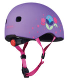Micro PC Helmet - Floral Purple - Laadlee
