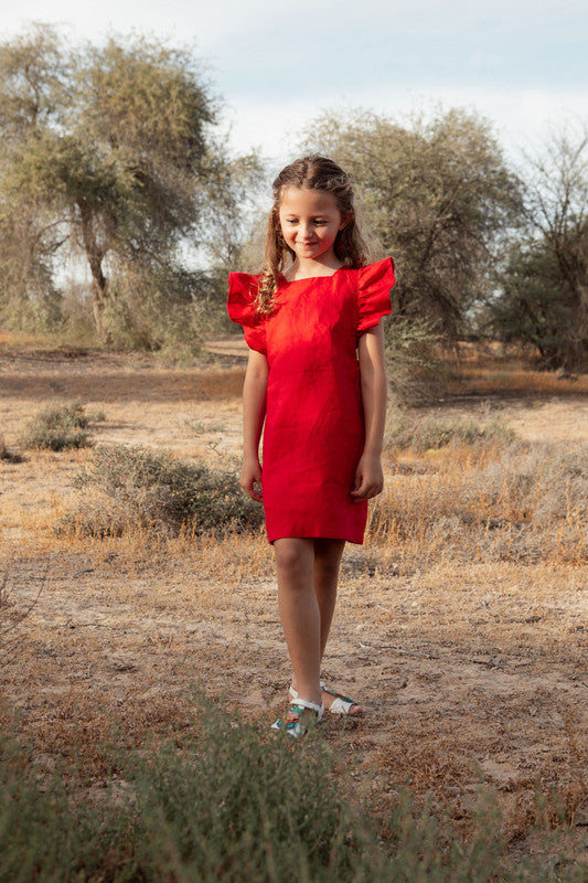 Sunday's Child The Arabella Dress - Red - Laadlee
