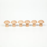 Grapat Mushroom Natural Wood X 6 (Divisible Pack) - Laadlee