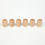 Grapat Honeycomb Beakers Natural Wood X 6 (Divisible Pack) - Laadlee