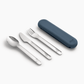 Citron Stainless Steel Cutlery Set with Navy Blue Case - Laadlee