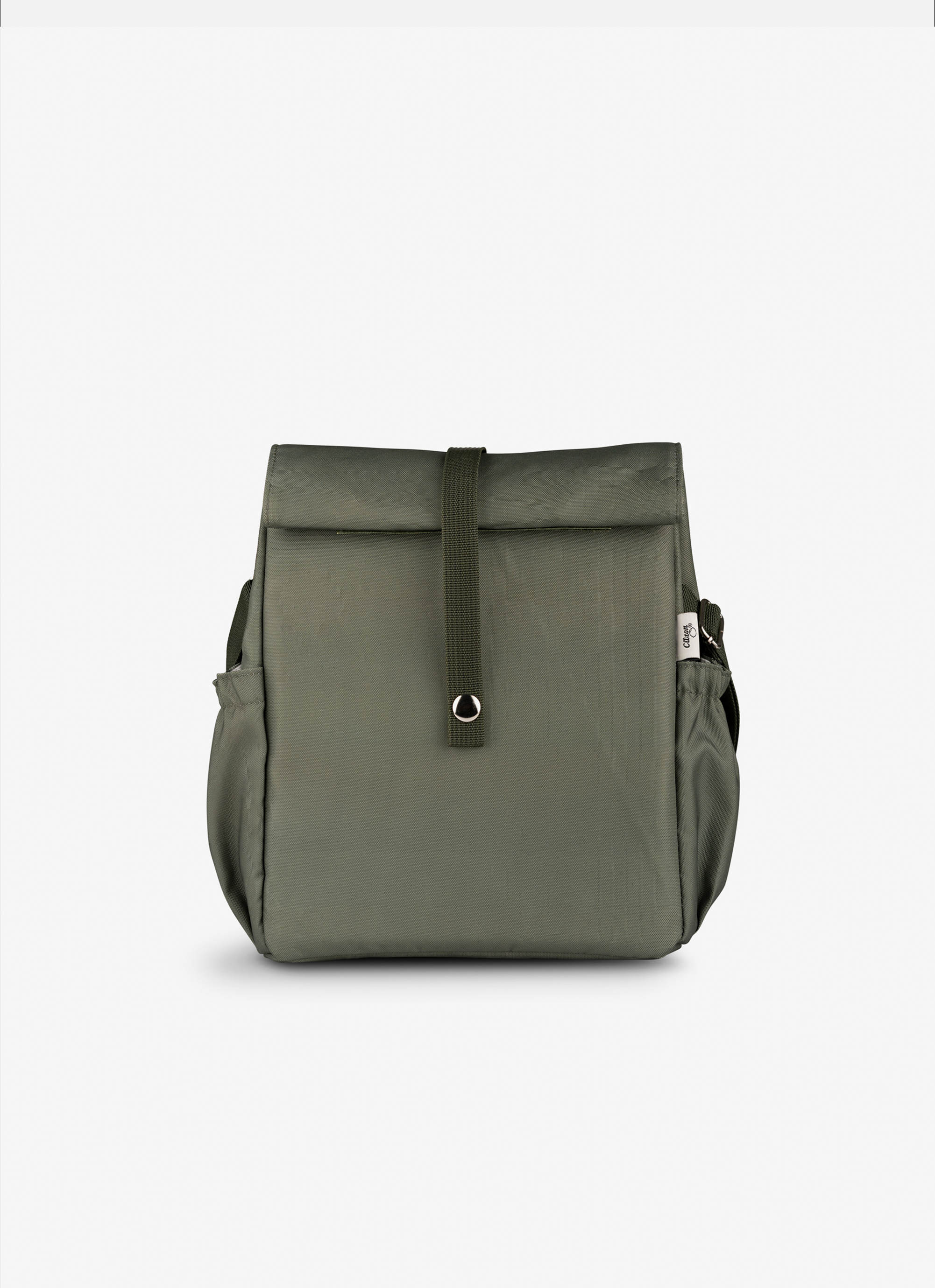 Citron Insulated Rollup Lunchbag - Olive Green - Laadlee
