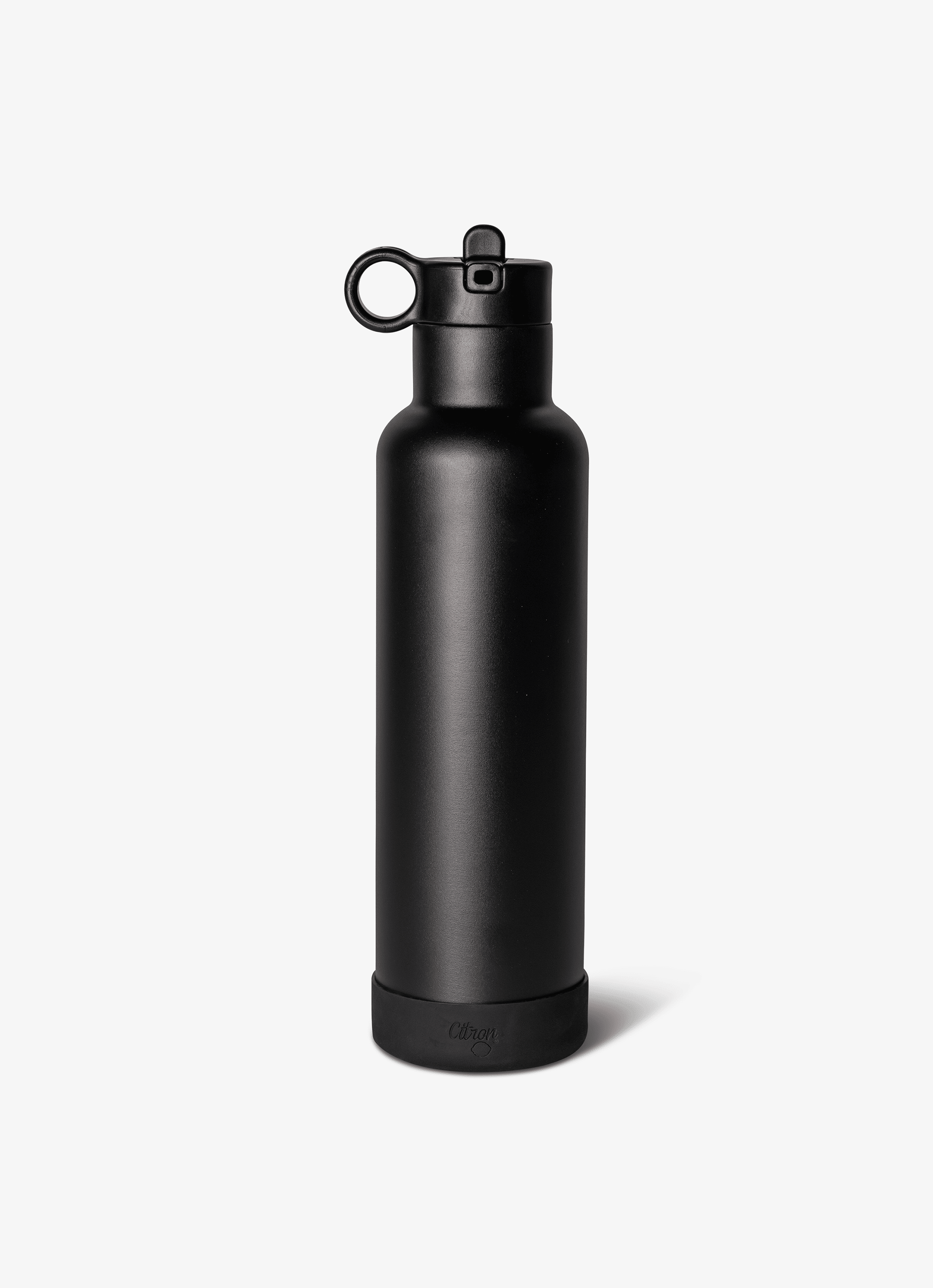 Citron Stainless Steel Water Bottle 750ml - Black - Laadlee